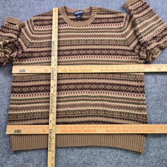 Vintage Lands End Fair Isle Sweater Mens Sz XL - Picture 10 of 10